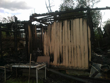 Демонтаж домов после пожара