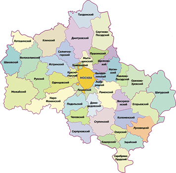 карта московской области